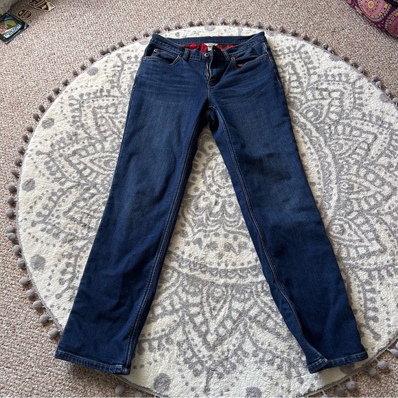 Duluth Trading Co Lined Women's Straight Leg Jeans - Picture 1 of 7